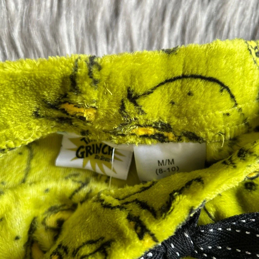 The Grinch Dr.Seuss Fleece Pajama Shorts Womens Size Medium (8-10) Green Pajamas - Picture 4 of 5
